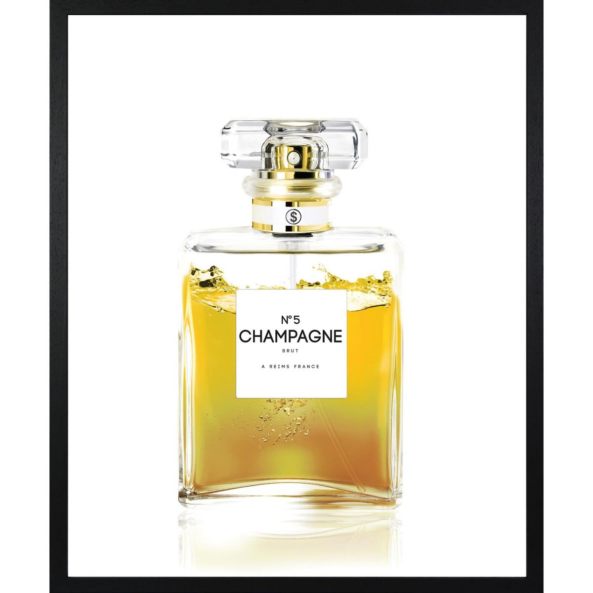 Champagne No.5 Framed Wall Art