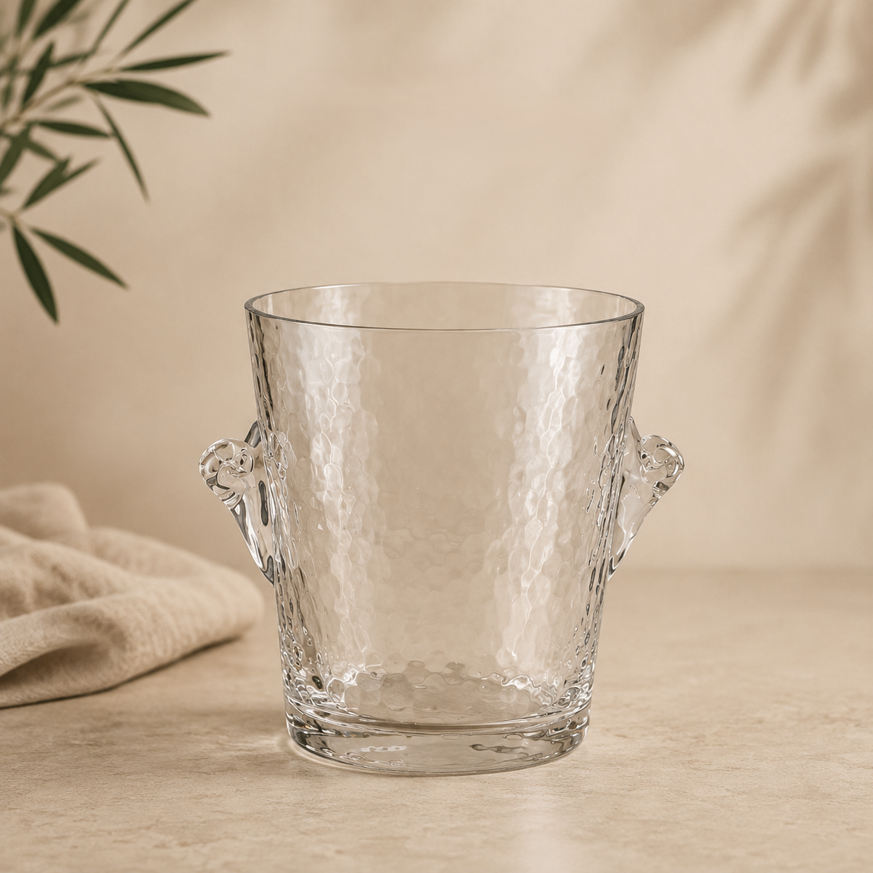Hammered Glass Wine Cooler