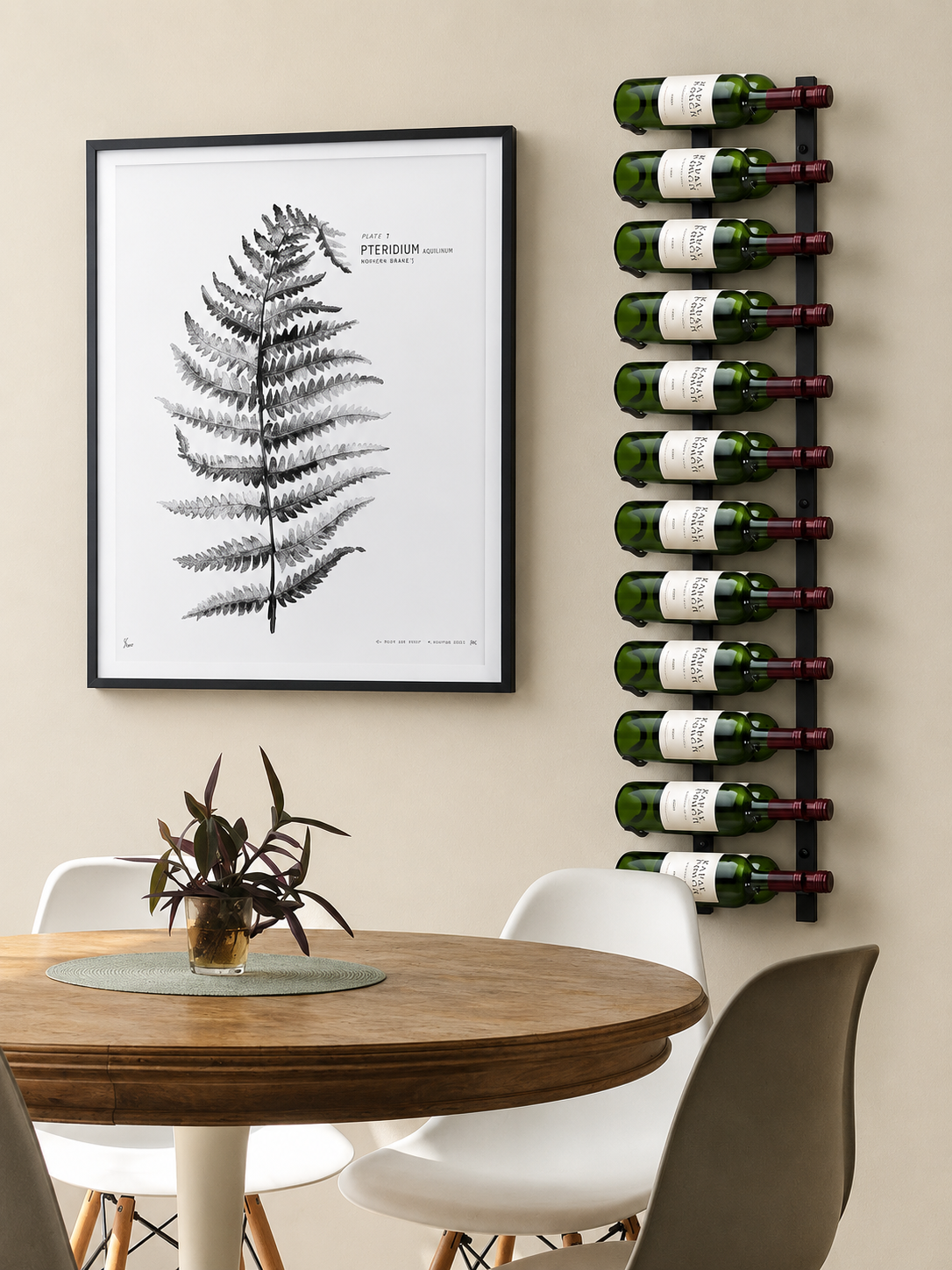 Wall Wine Rack - 24 Bottles