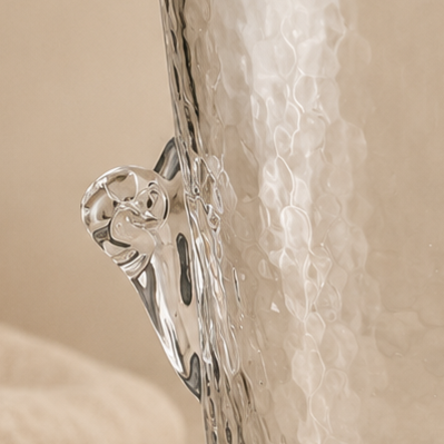 Hammered Glass Wine Cooler